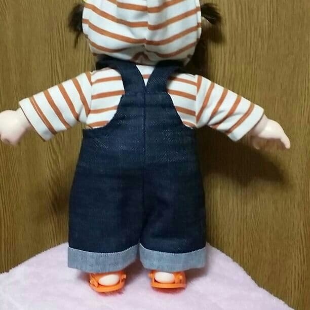 ぽぽちゃんsize　ハンドメイド サロペットセット
