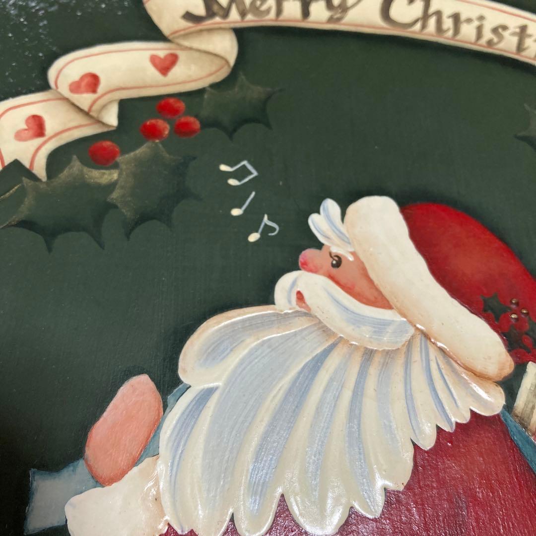 トールペイント　クリスマスツリー&サンタ