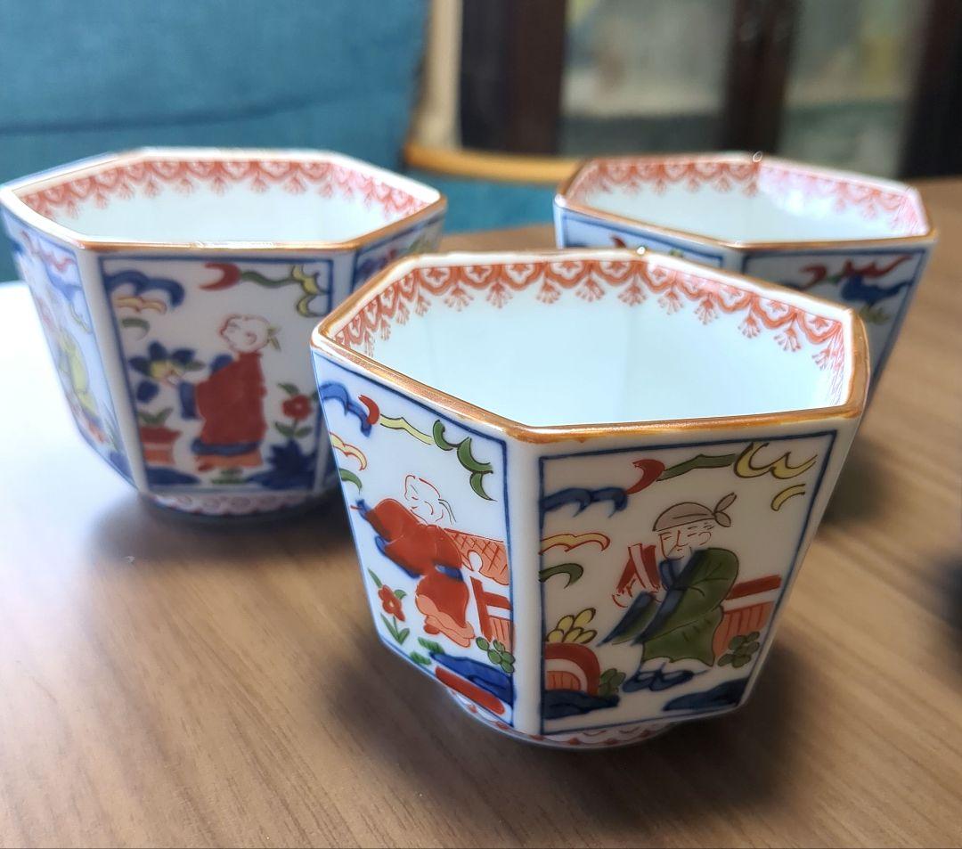 有田焼　賞美堂其泉窯 六角小鉢揃