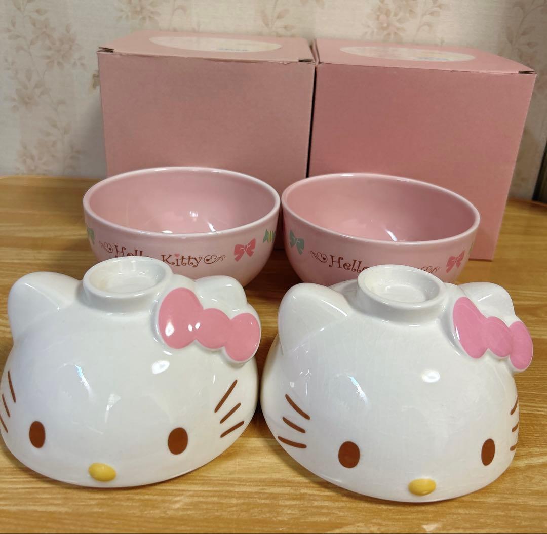【激レア】2007年製サンリオ✩ハローキティ✩どんぶり2個セット