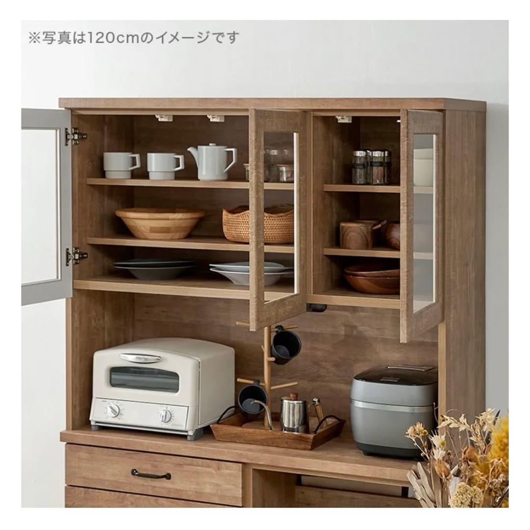 【✴︎最終値下げ】 LOWYA 食器棚 アンティーク調ゴミ箱収納タイプ