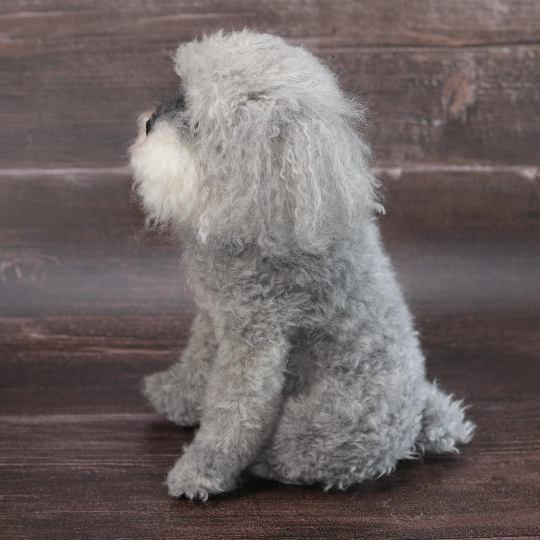 わんたさんさま専用　羊毛フェルト　犬　シュナウザー　Ｌサイズ　オーダー