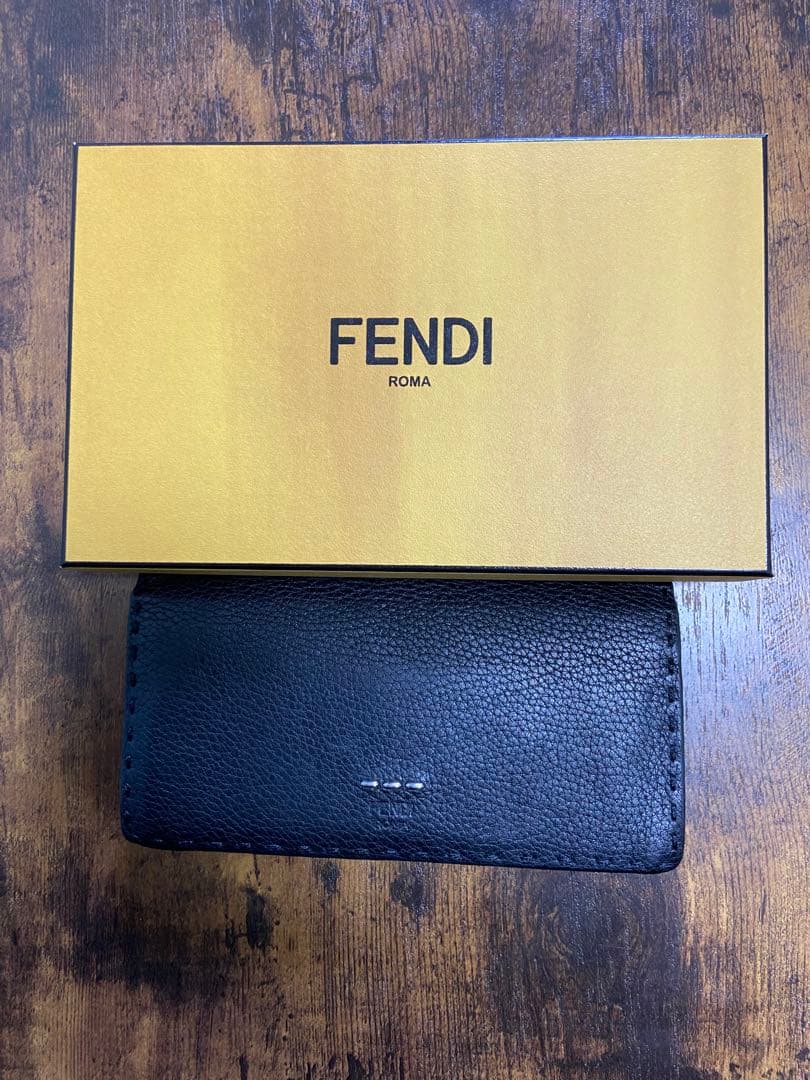 FENDI レザー長財布 7M0186 黒