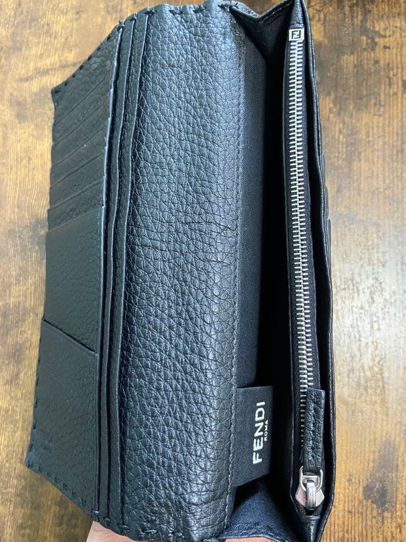 FENDI レザー長財布 7M0186 黒