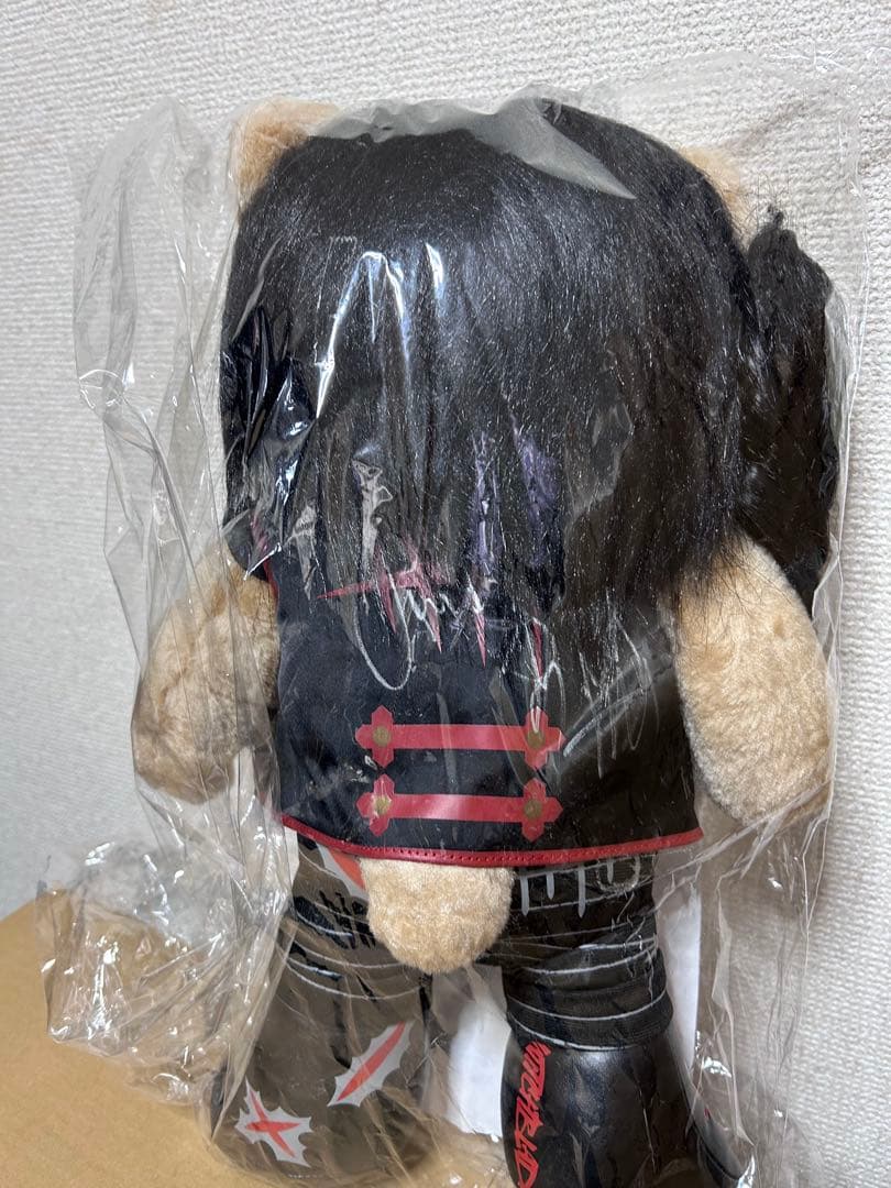 【未使用】新日本プロレス サイン入りクマ ジェイ・ホワイト ぬいぐるみ