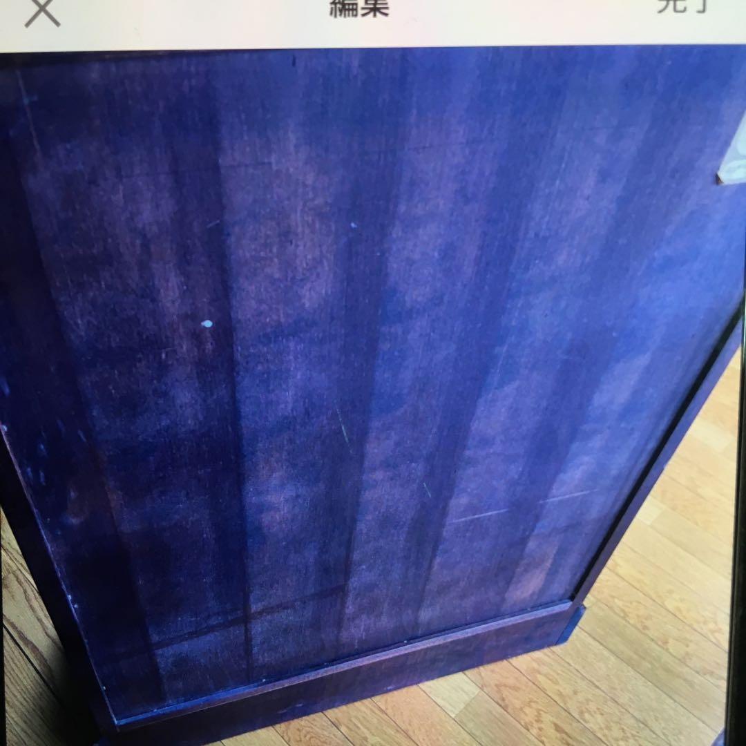 神居民芸 カバ材 上置棚付き 書斎机 引き出し_松本民芸 北海道民芸 九州民芸