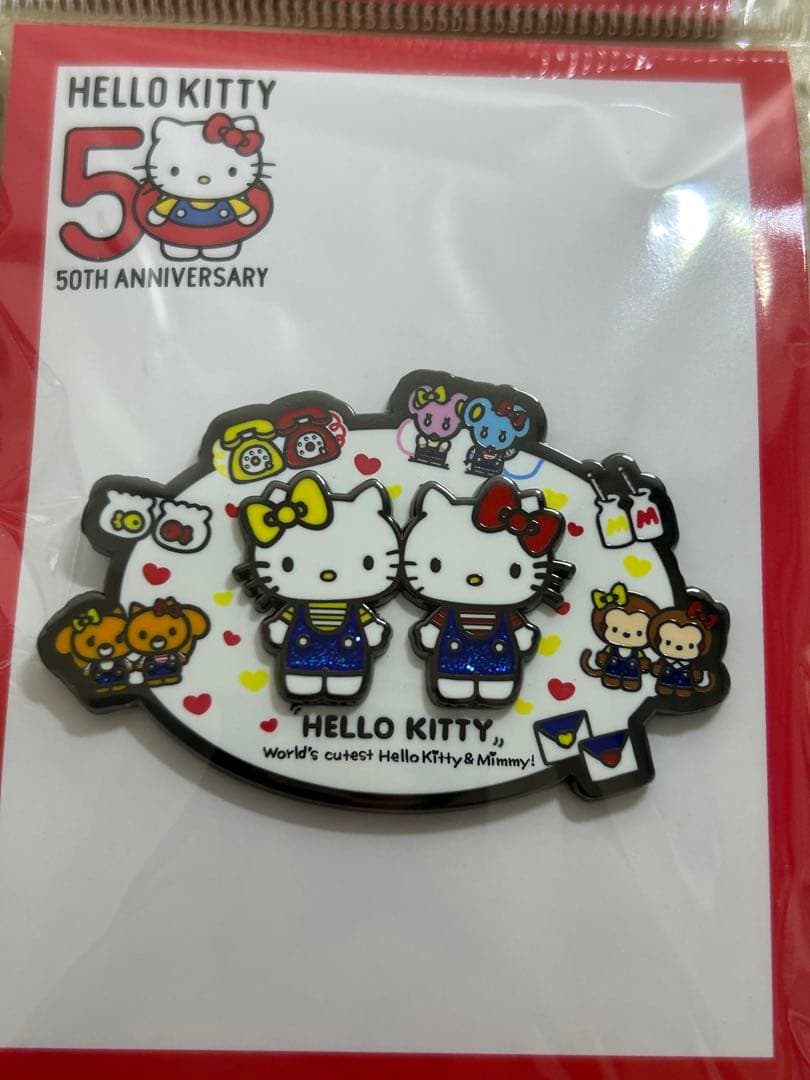 ハローキティ 50周年　ヒストリカル　ピンバッジコレクション　9種　新品