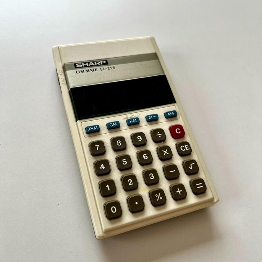 超希少　未使用品　 デッドストック シャープ 電卓 SHARP EL-215