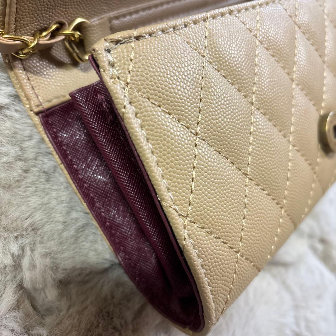 新品未使用　ノベルティ　ショルダーバック　ウォレット　ベージュ