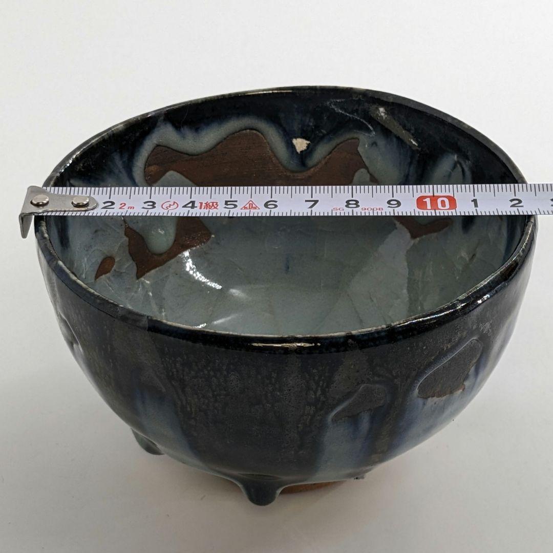 岡山県重要無形文化財 黒井千左 虫明焼 茶盌 共箱 抹茶碗 抹茶茶碗 茶道具