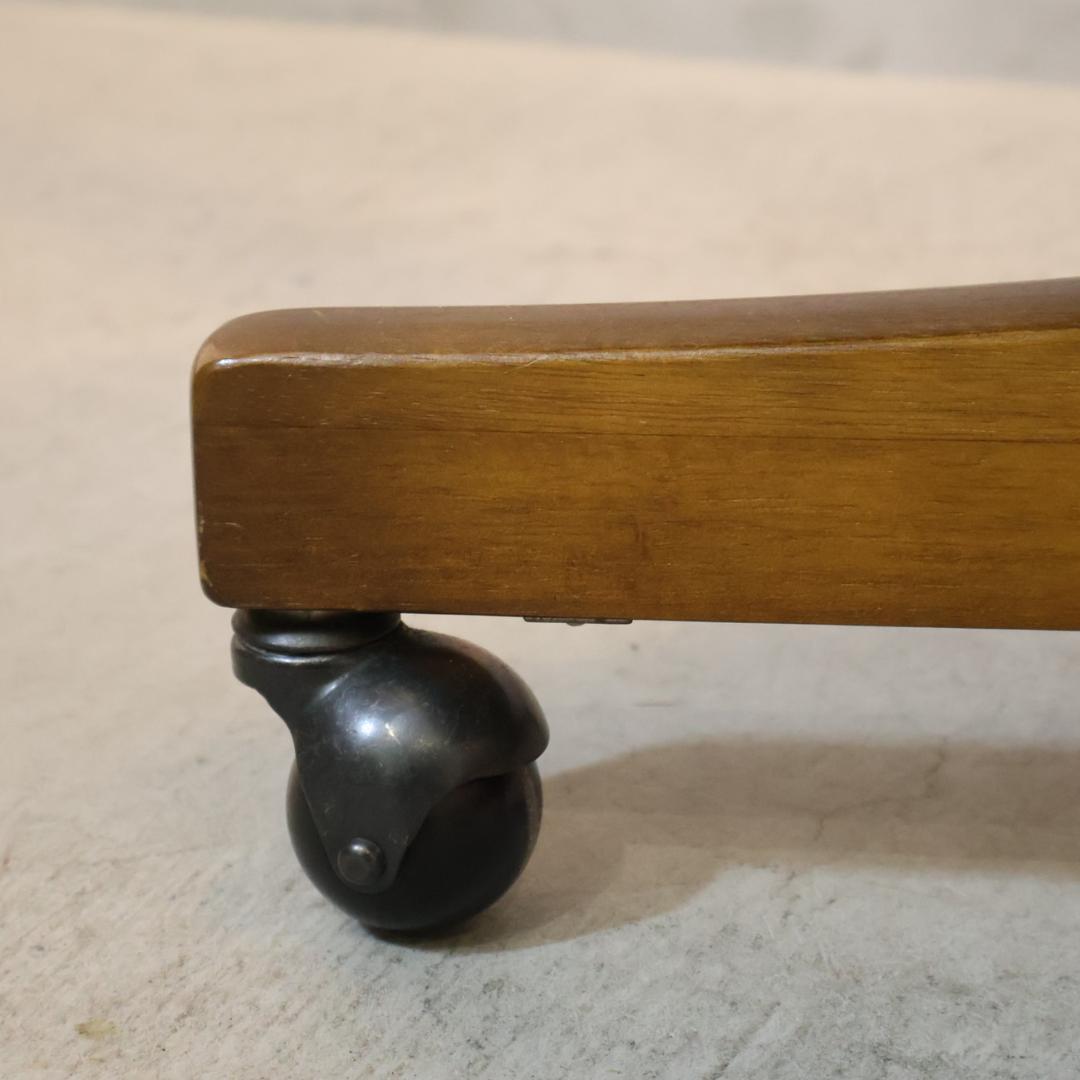 カリモク コロニアル デスクチェア モケットグリーン キャスター デスクチェア