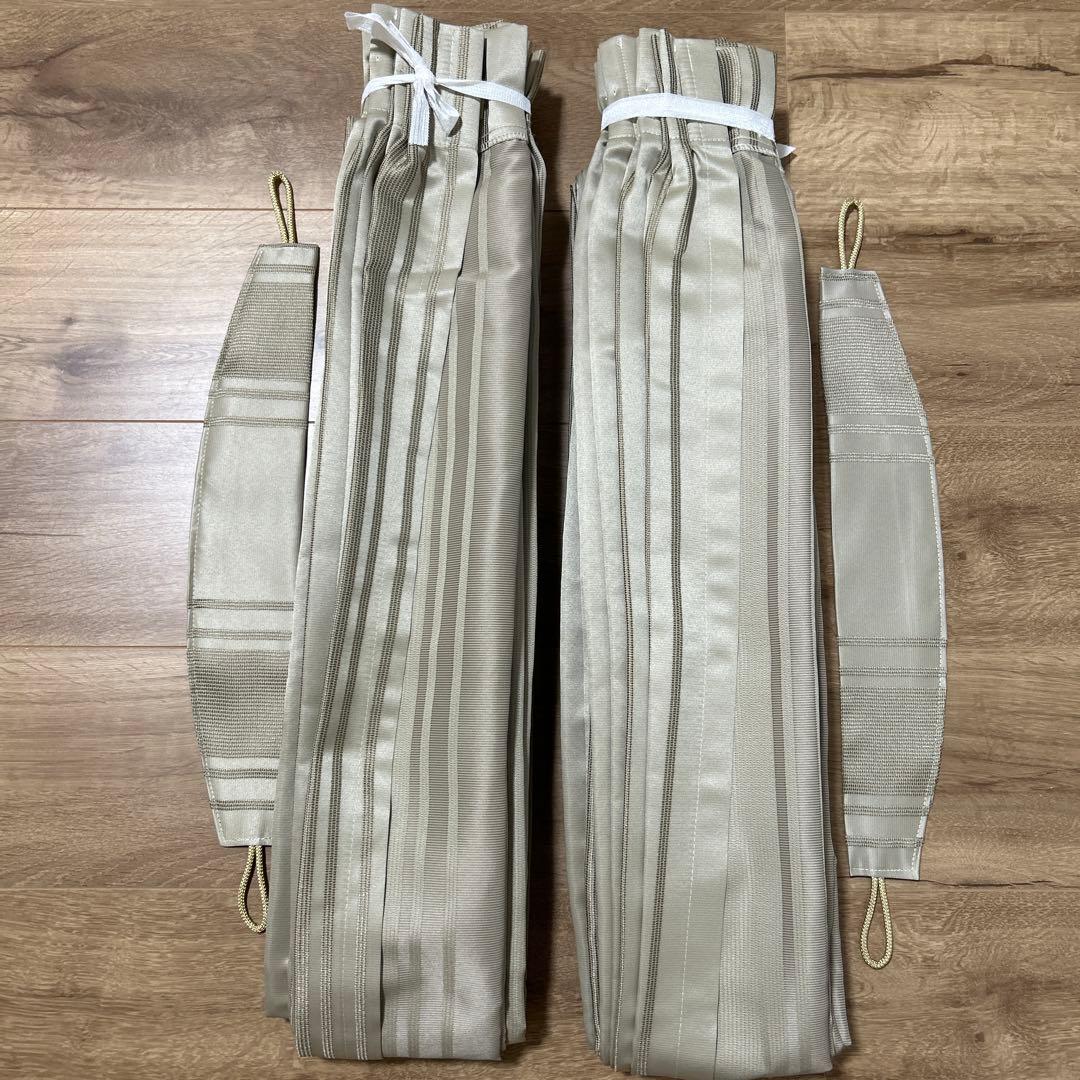 オーダーカーテン　2枚セット　ドレープ厚地　新品未使用