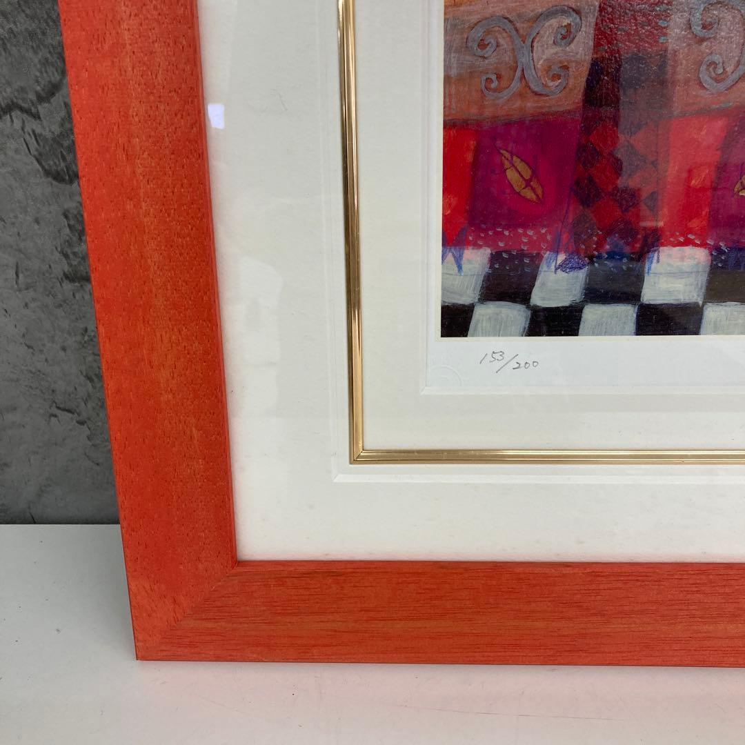 カレン ホイプティング お外大好き ジクレー デジタル版画 額縁付き