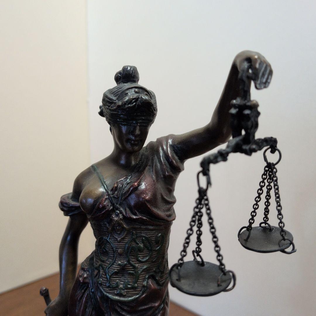 正義の女神　ブロンズ３１センチA.MAYER作