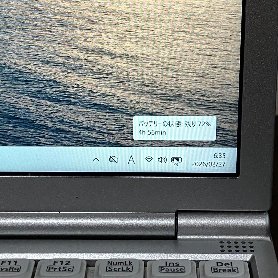軽量 コンパクト Windows11正式対応 Let's note No.4