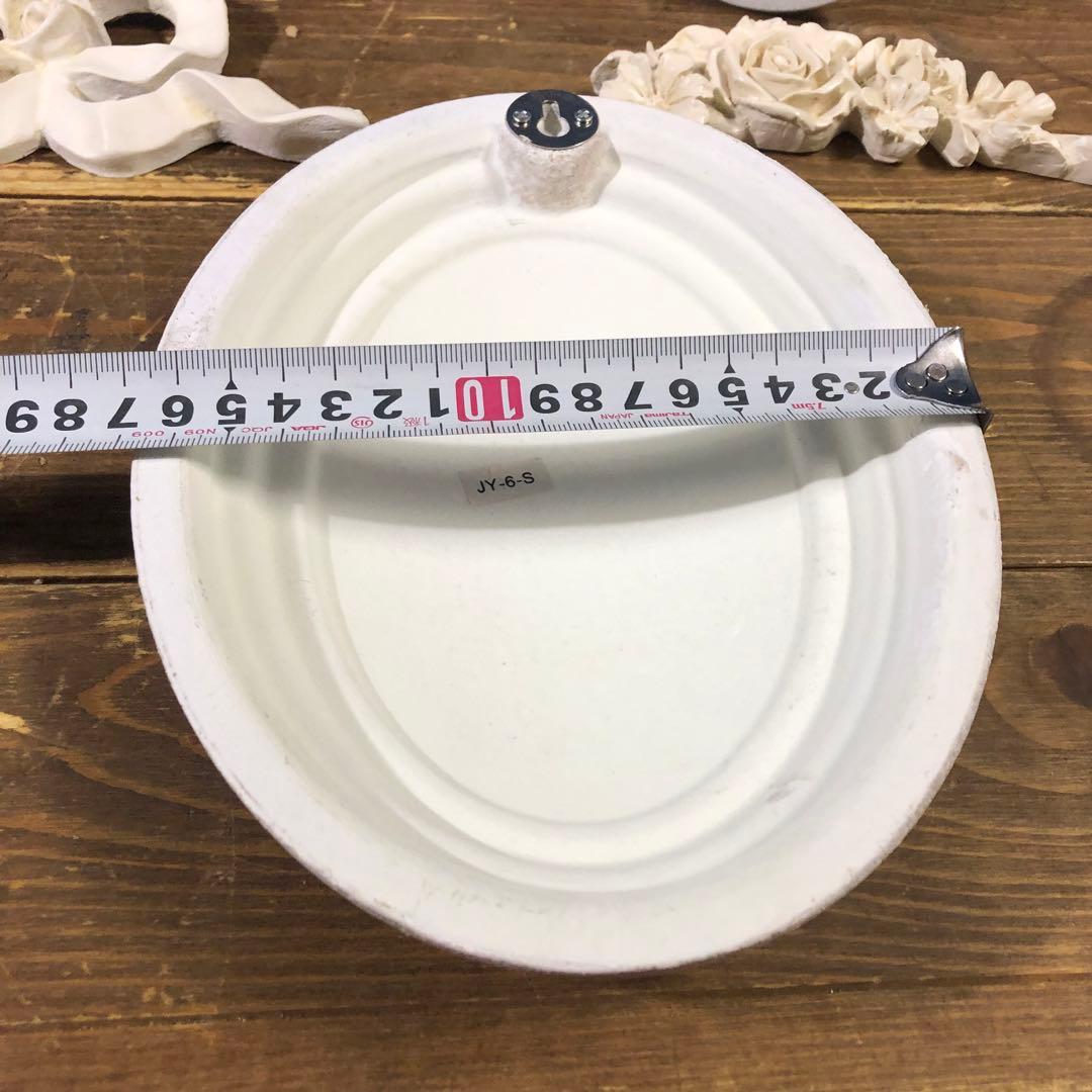 シャビーシック　壁掛けインテリア　リボン　バラ　キャンドルホルダー　キラキラ