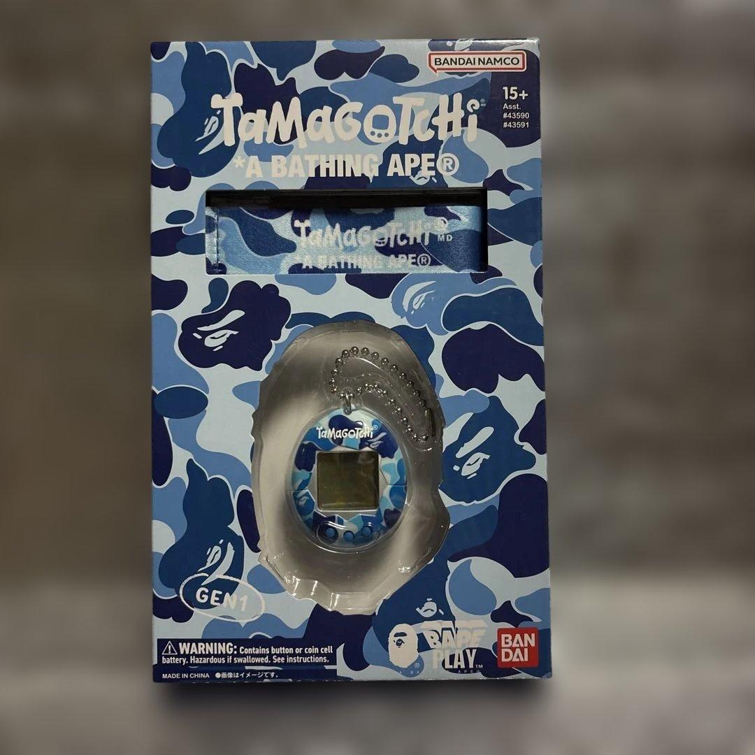 オリジナル たまごっち A BATHING APE ブルーカモ　未使用