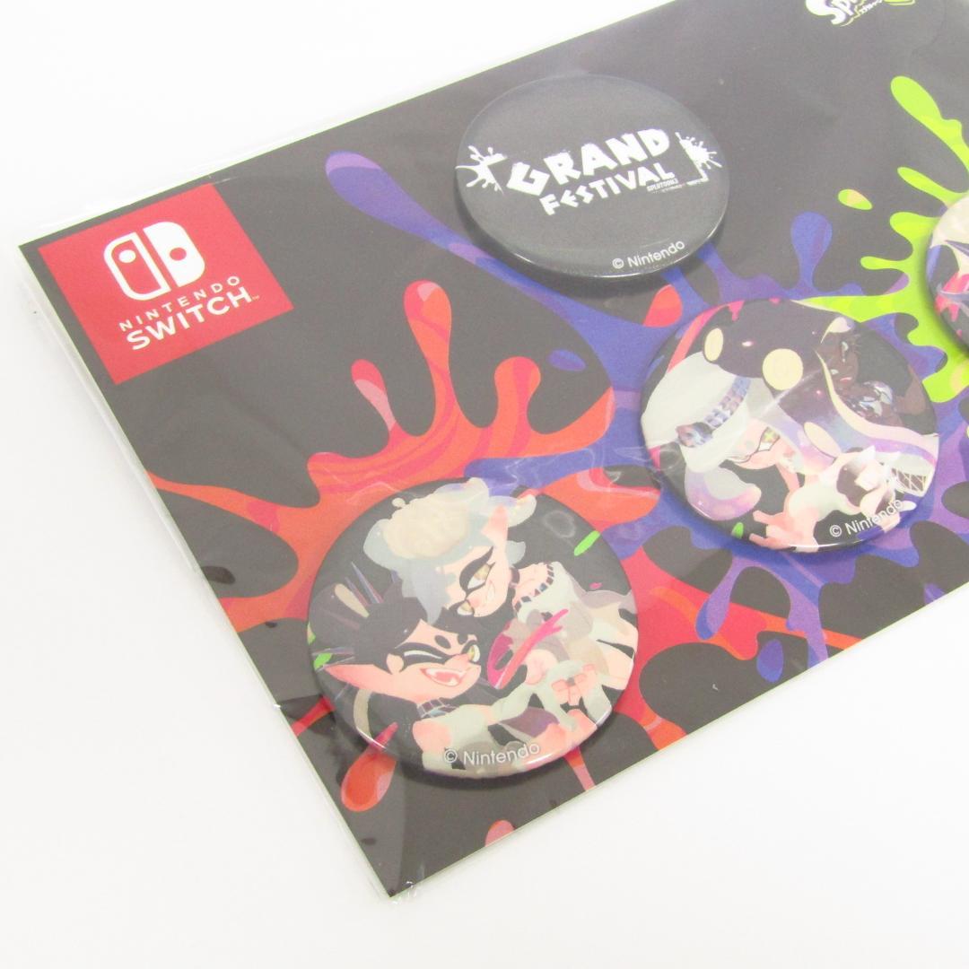 ニンテンドー スプラトゥーン3 グランドフェスティバル 缶バッジ A9385