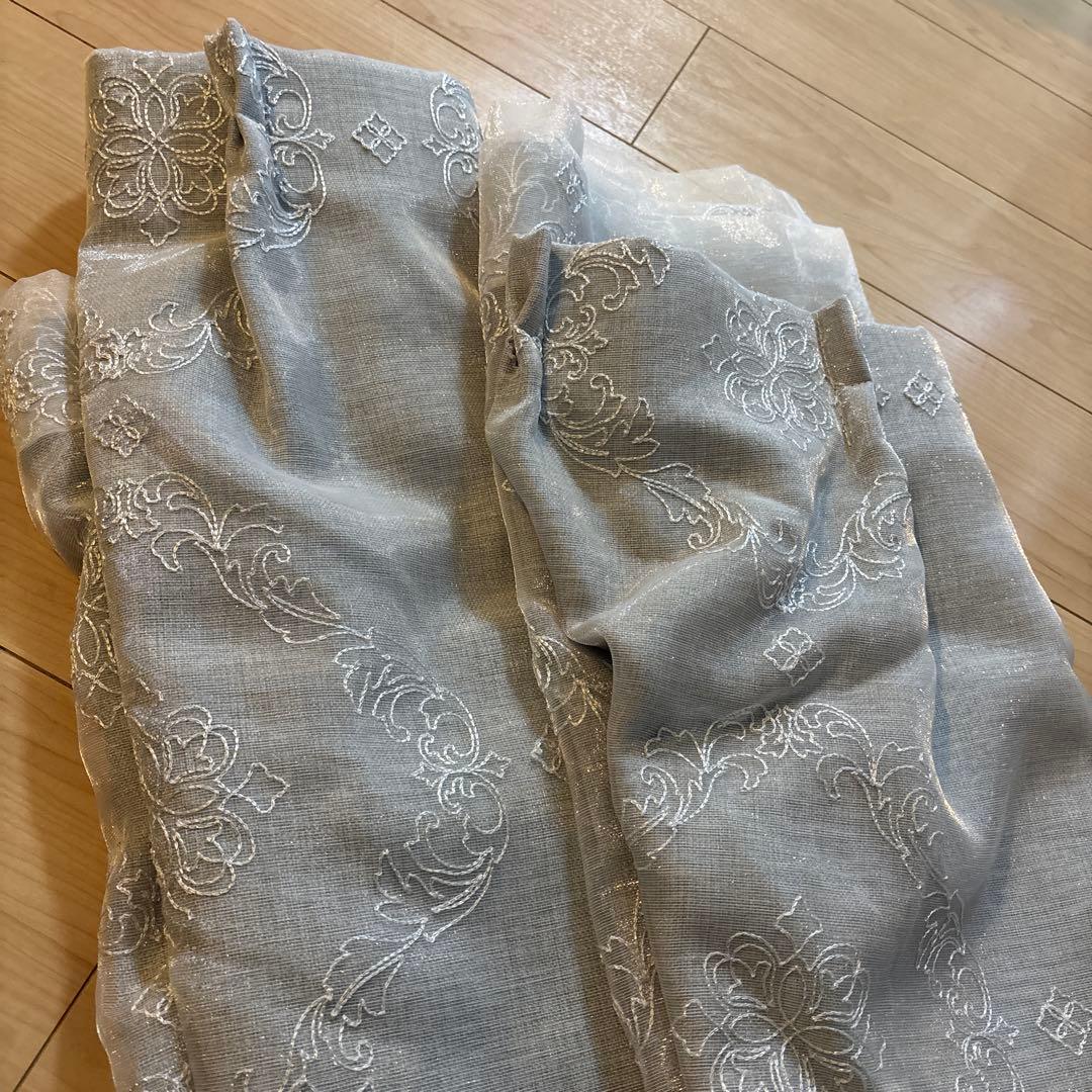 美品　Francfranc ダブルカーテン 135㎝×100 ㎝　2枚セット
