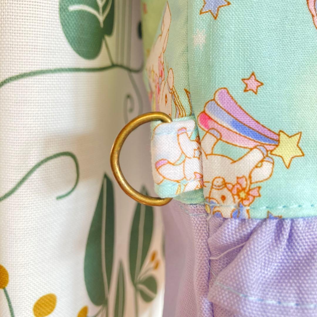 女の子大好き　ゆめかわ　ユニコーン（パープル）　入園入学3点セット　ハンドメイド
