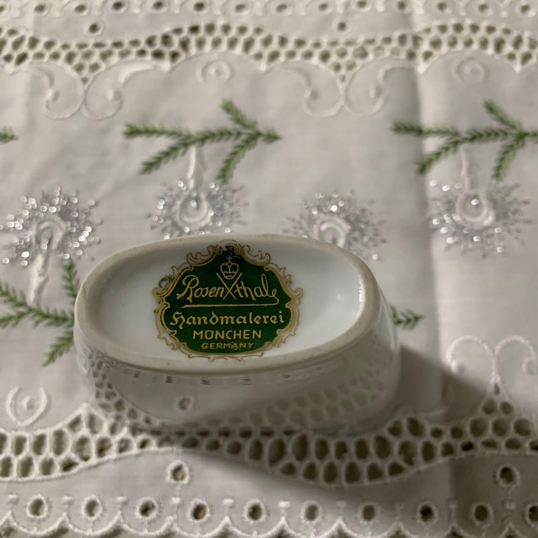 プードル三昧！ローゼンタール社の花瓶とお皿デンマーク刺繍の額5点セット可愛い！