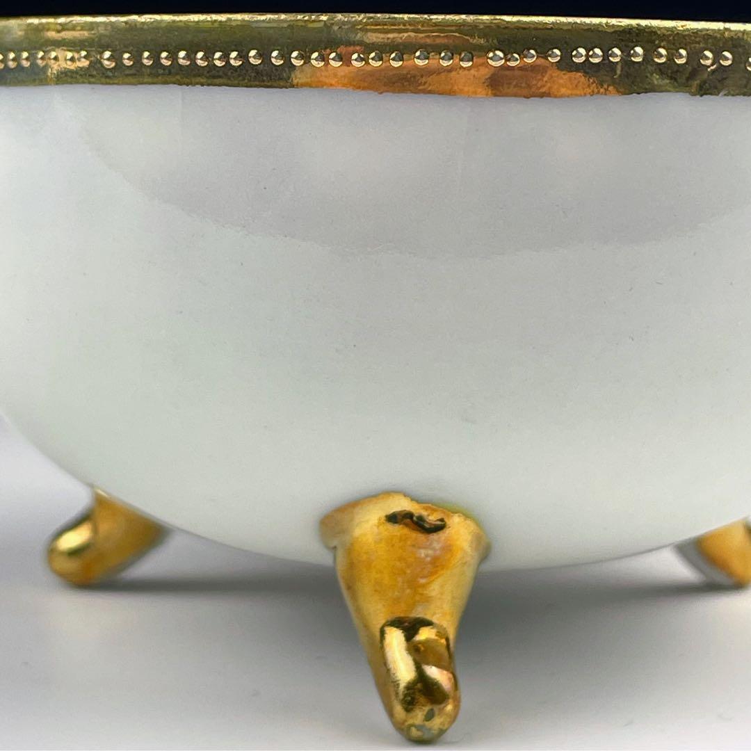 オールドノリタケ フライングスワン ジュエル 脚付きティーカップ ソーサー