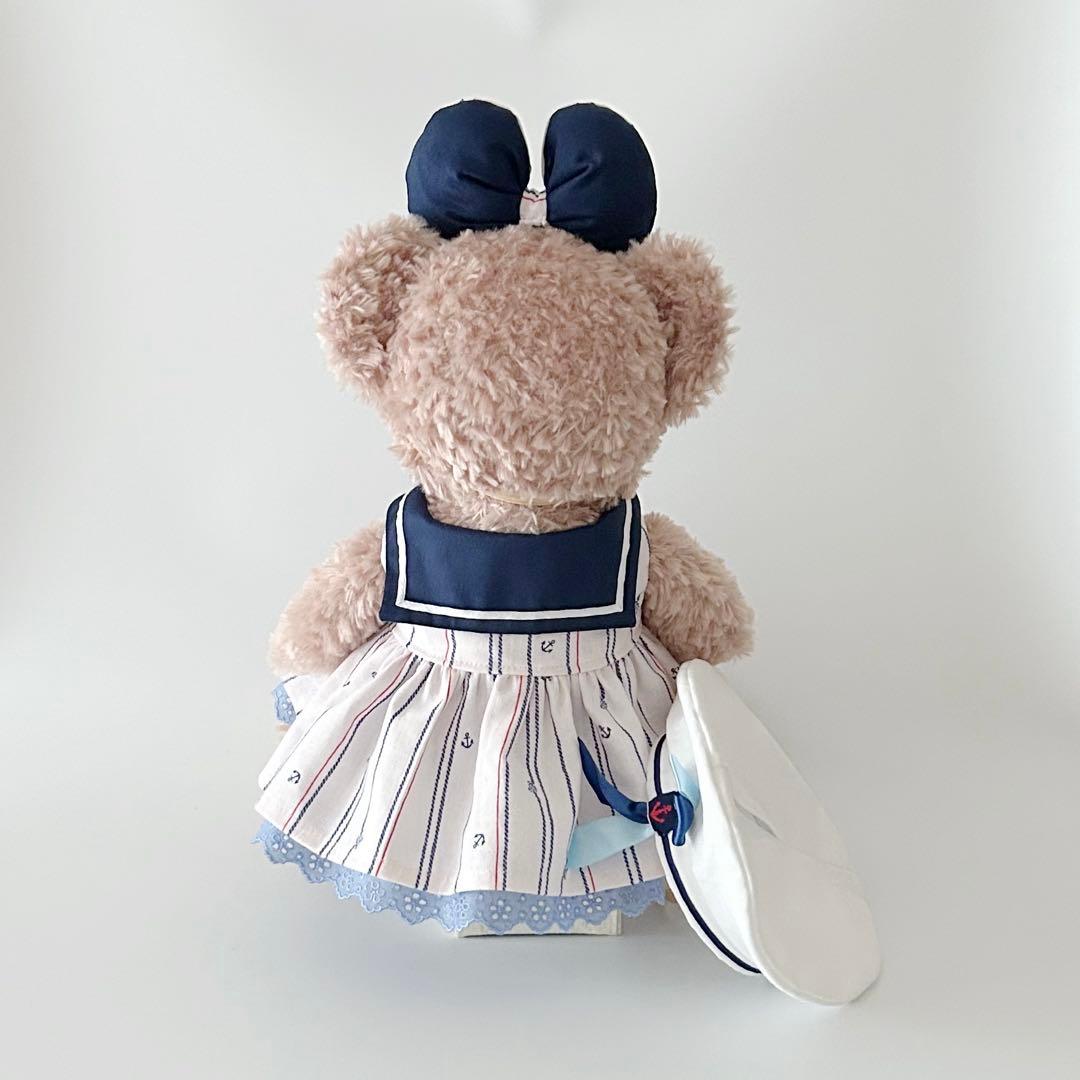 ダッフィ＆シェリーメイ　マリンコスチューム　マリン帽付き（イカリ柄）