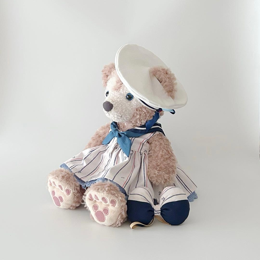 ダッフィ＆シェリーメイ　マリンコスチューム　マリン帽付き（イカリ柄）