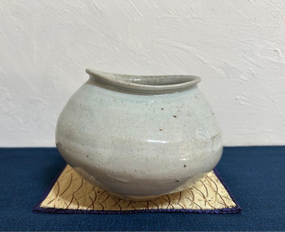李朝　堅手壺
