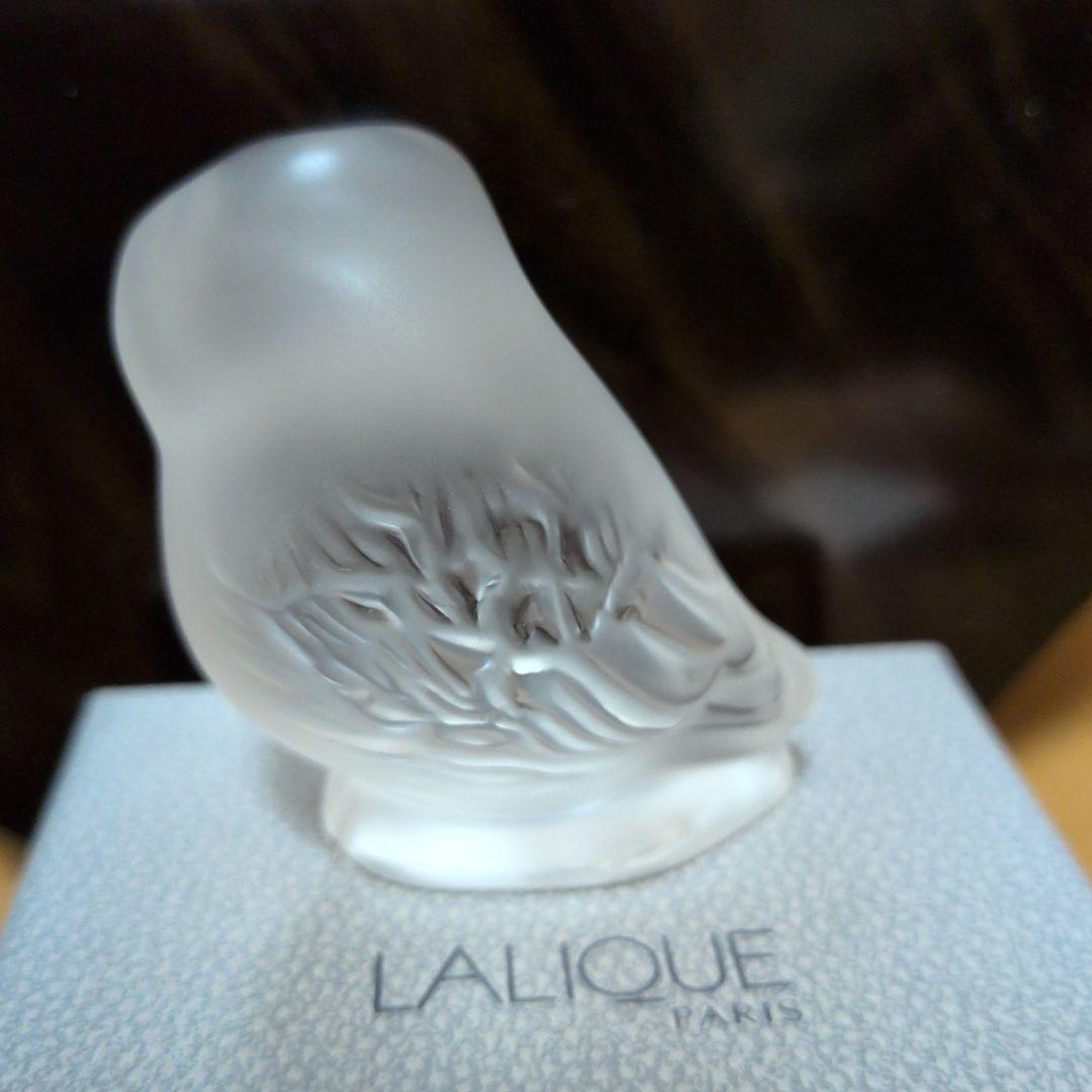 LALIQUE ラリック　フクロウ　置物　クリスタル　フロステッド