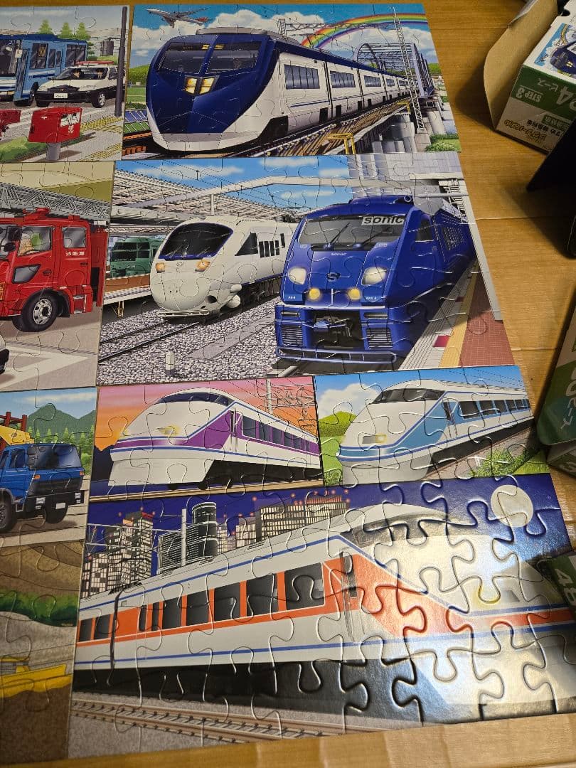 くもん ジグソーパズル step 2〜4全20種まとめ売り 電車 はたらくくるま