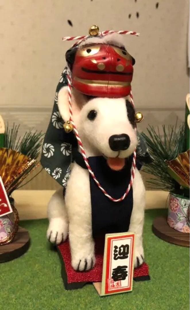 羊毛フェルト　獅子舞犬　受付中です^_^
