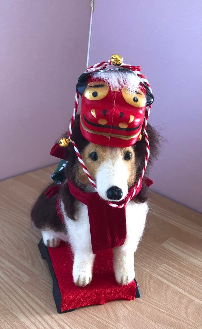 羊毛フェルト　獅子舞犬　受付中です^_^