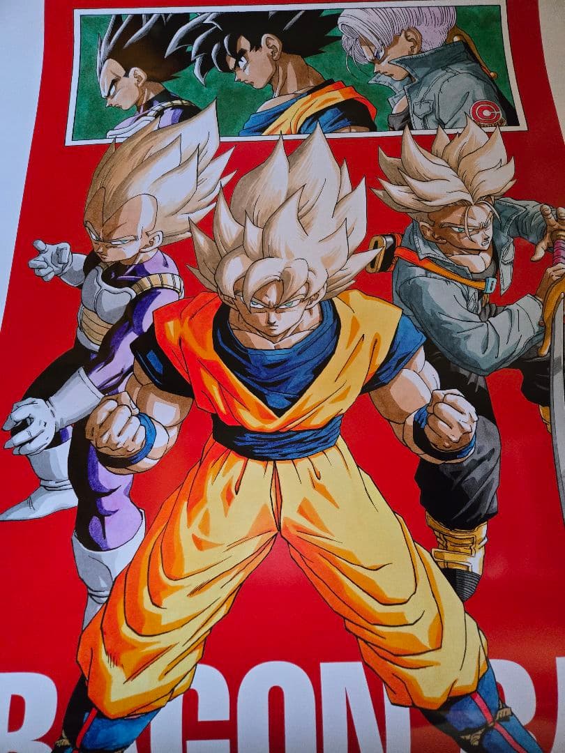 希少ドラゴンボールプレミアムBIGポスターシリアルNo入り
