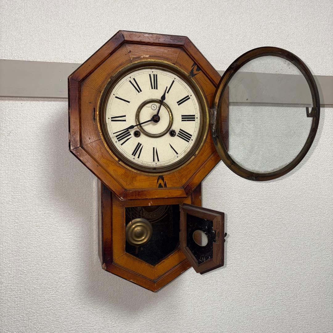 ア*所様 SEIKOSYA 精工舎 掛時計　ボンボン時計　アンティーク　レトロ送