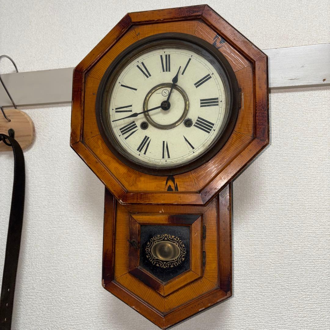 ア*所様 SEIKOSYA 精工舎 掛時計　ボンボン時計　アンティーク　レトロ送