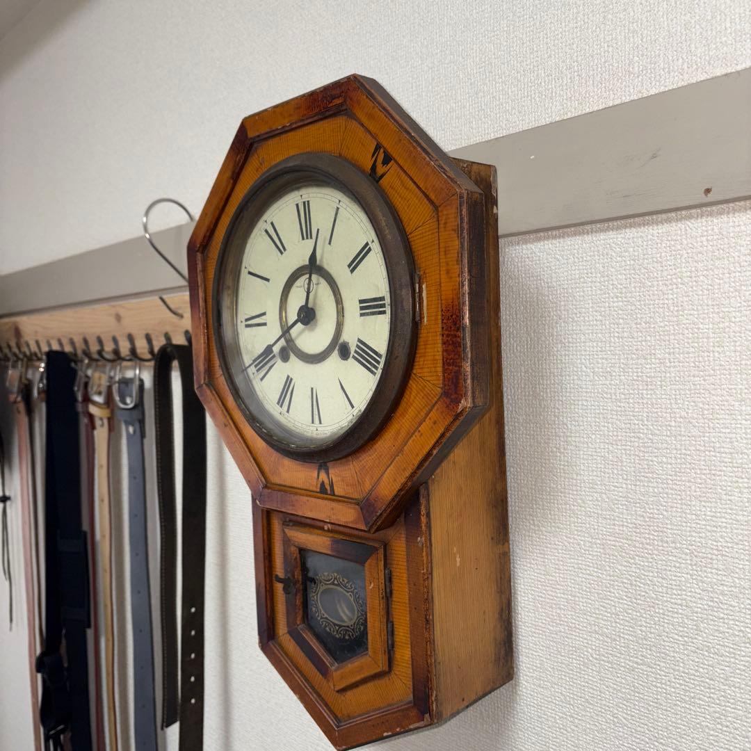 ア*所様 SEIKOSYA 精工舎 掛時計　ボンボン時計　アンティーク　レトロ送