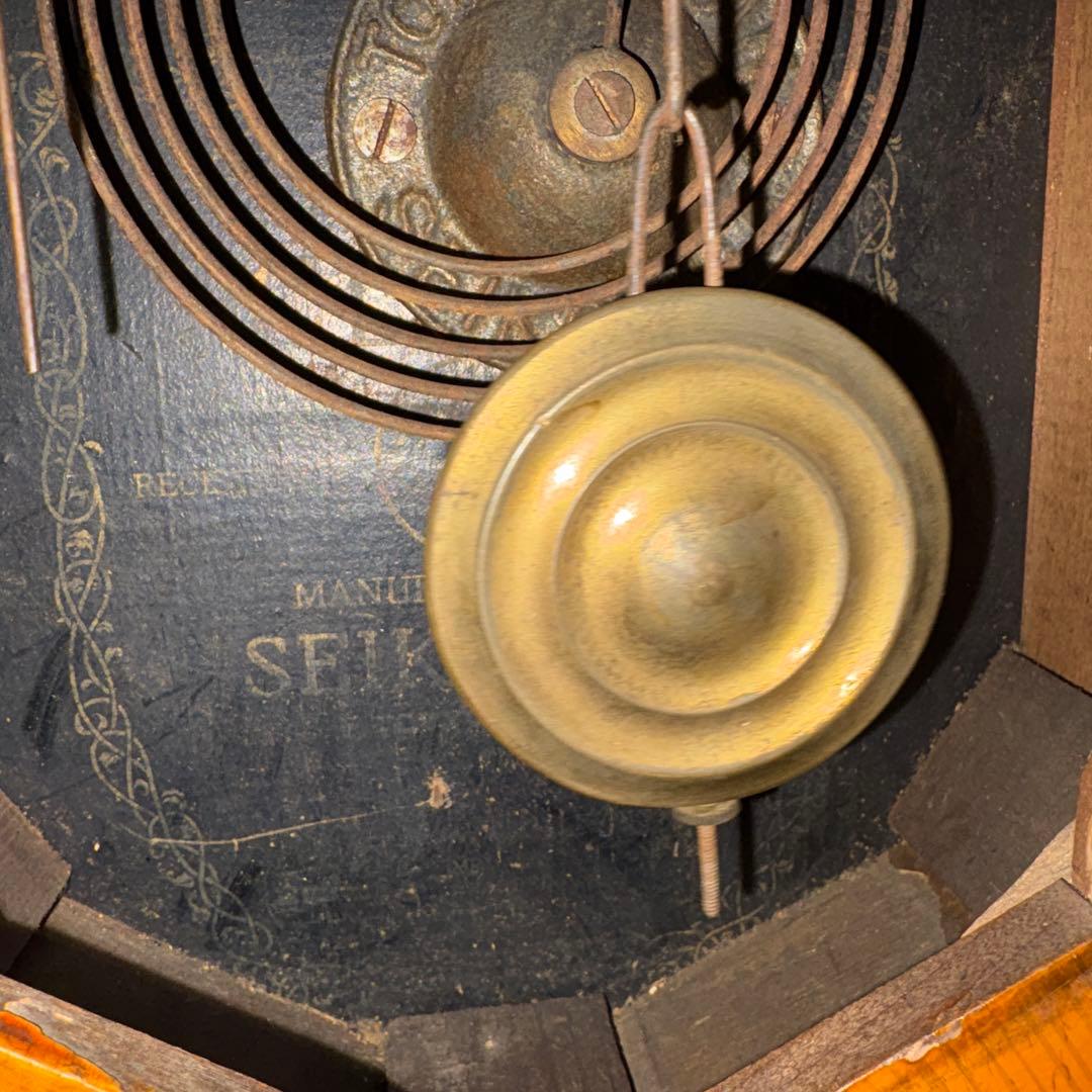 ア*所様 SEIKOSYA 精工舎 掛時計　ボンボン時計　アンティーク　レトロ送