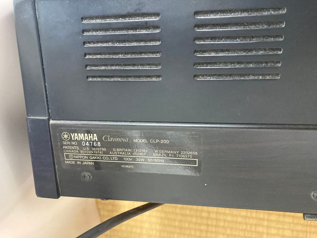 電子ピアノ　YAMAHA CLP-200 クラビーノバ
