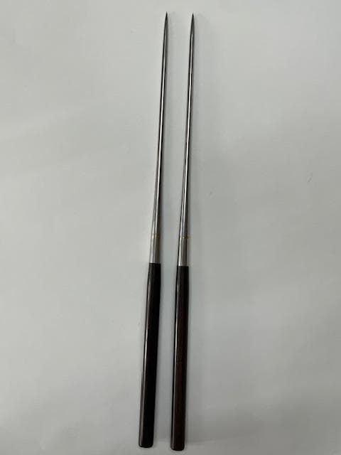 【新品・未開封】 黒檀柄 盛箸(本焼ステンレス)箸先165mm/全長305mm