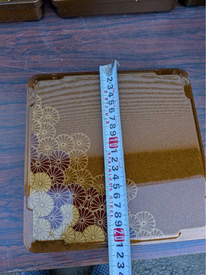 弁当箱 業務用弁当箱 業務用和食器 樹脂製 幕の内弁当 福来弁当 梨地野菊 重箱