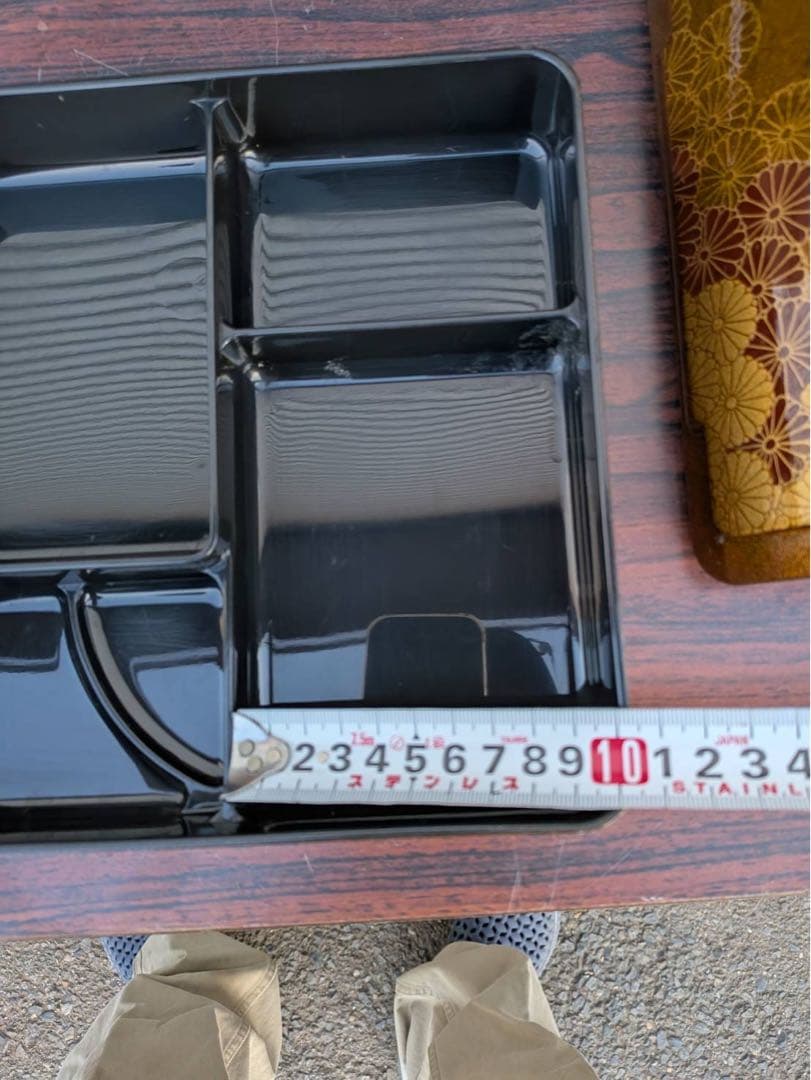 弁当箱 業務用弁当箱 業務用和食器 樹脂製 幕の内弁当 福来弁当 梨地野菊 重箱