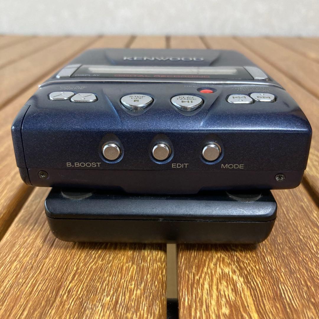 ジャンク品 KENWOOD ポータブルMDレコーダー DMC-E7R 再生 録音