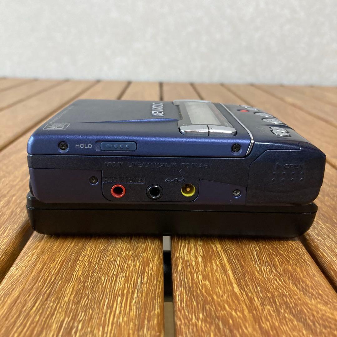 ジャンク品 KENWOOD ポータブルMDレコーダー DMC-E7R 再生 録音