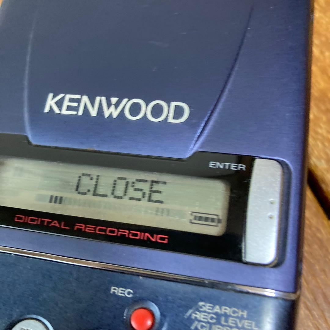ジャンク品 KENWOOD ポータブルMDレコーダー DMC-E7R 再生 録音