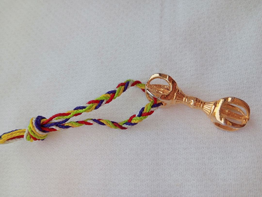 五鈷杵キーホルダー新品未使用ハンドメイド