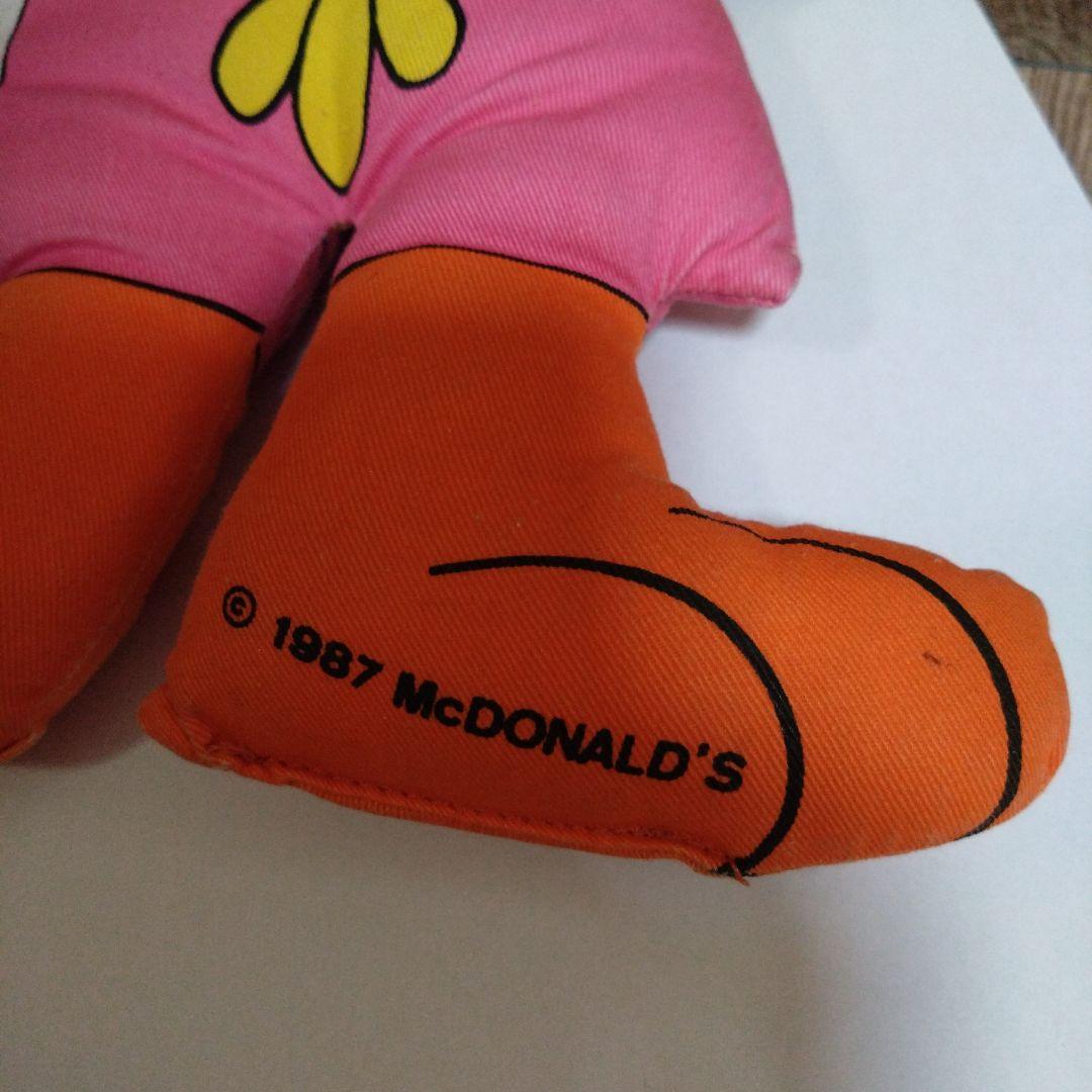 マクドナルド　ドール　1987年製　ハンバーグラー　ロナルド　バーディ