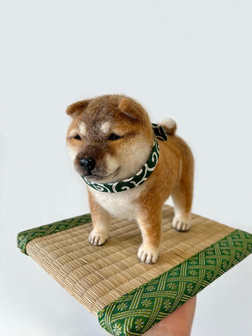 羊毛フェルト　柴犬　子犬