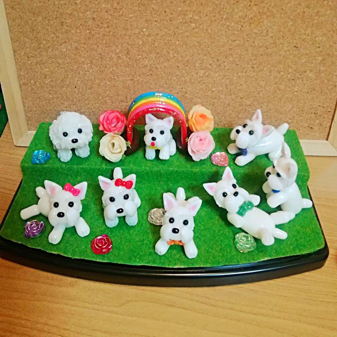 メリーポピンズ様❤ウエストハイランドホワイトテリア 印鑑スタンド ペン立て♡