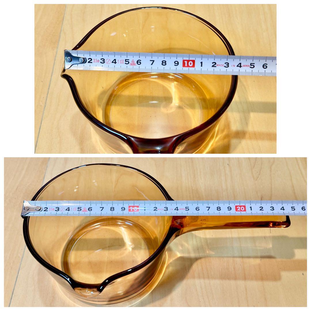 VISION◆片手鍋(蓋付)１.５Ｌ×ミルクパン０.７Ｌ◆コーニング社◆フランス
